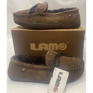 Lamo Women's Chocolate Moc Slippers P002W 10 Medium NIB